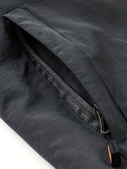 Men's Lightweight Hooded Windbreaker Jacket Zipper Coat