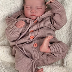 18in Reborn Dolls Realistic Newborn Silicone Baby Doll