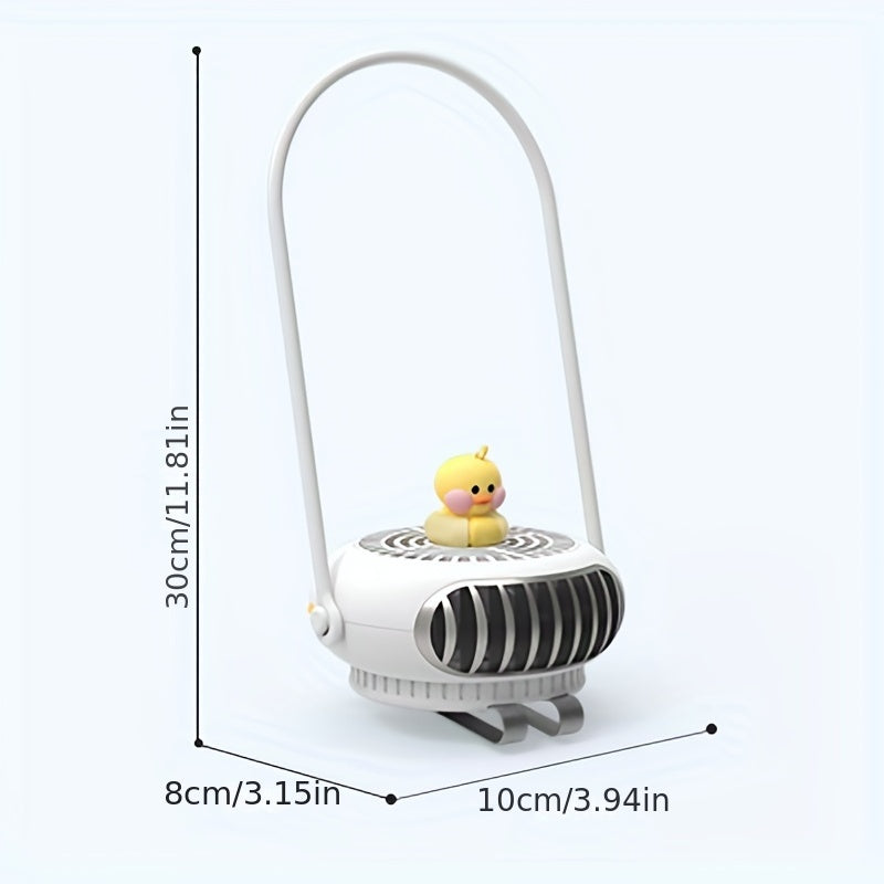 Baby Stroller Portable USB Fan Colorful Warm Lights