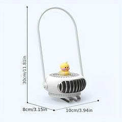 Baby Stroller Portable USB Fan Colorful Warm Lights