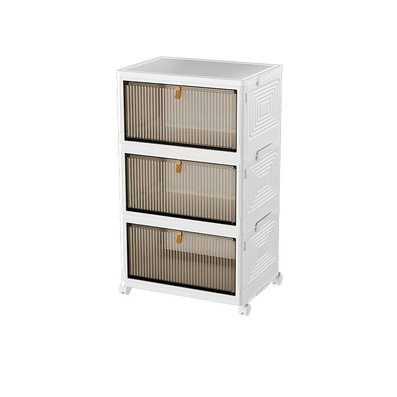 1pc Folding Transparent Shoe Storage Box Home Shelf Outdoor