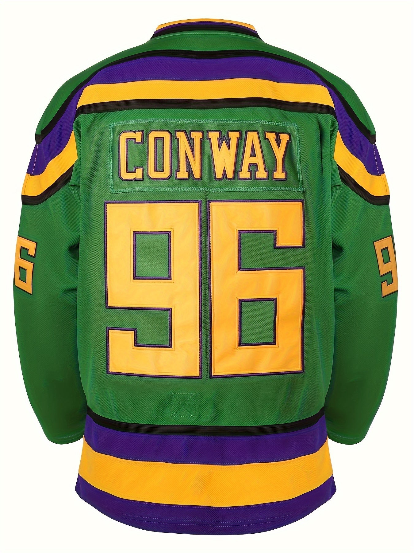 Men's Ducks Pattern Hockey Jersey Long Sleeve V Neck Tee
