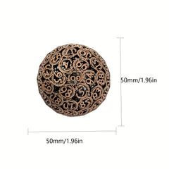 Metal Hollow Dice Polyhedral RPG Accessories Halloween Gift