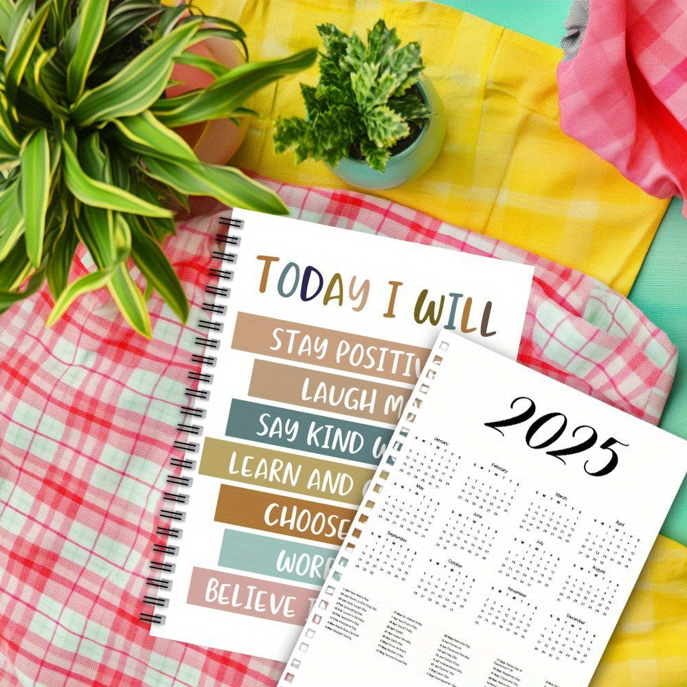 Inspirational Spiral Coil Notebook 100 Pages Motivational Quotes Gift