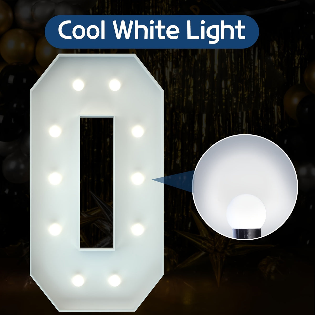 Marquee Light Up Numbers 0-9 for Birthday Party Decorations