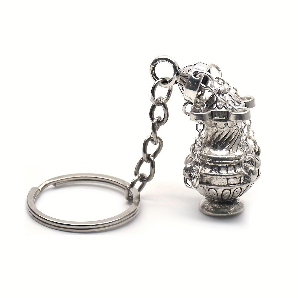 Christian Incense Burner Keychain For Men