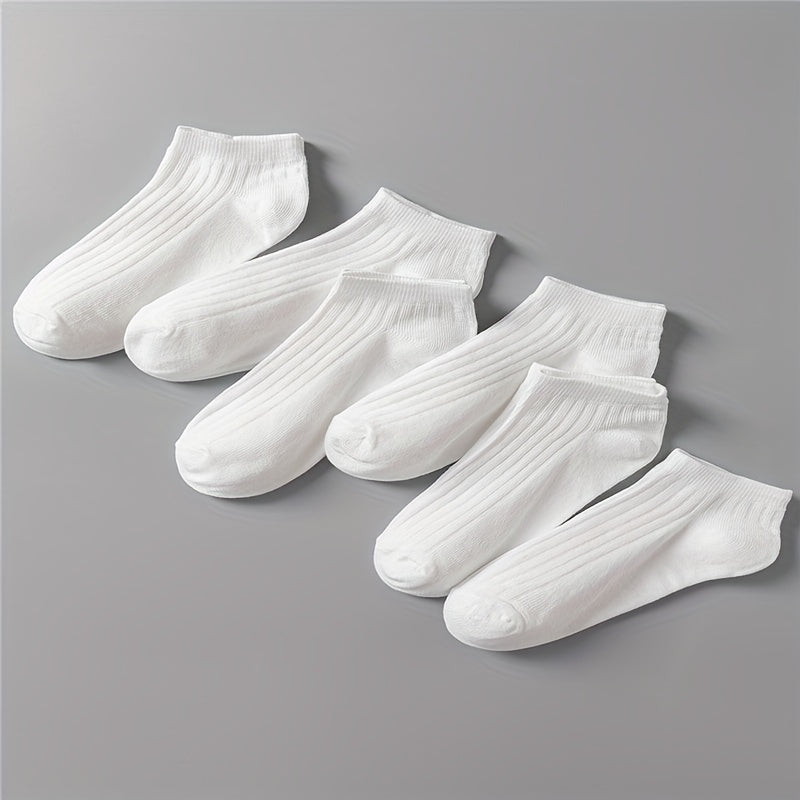 6 Pairs Soft Lightweight Ankle Socks for Women