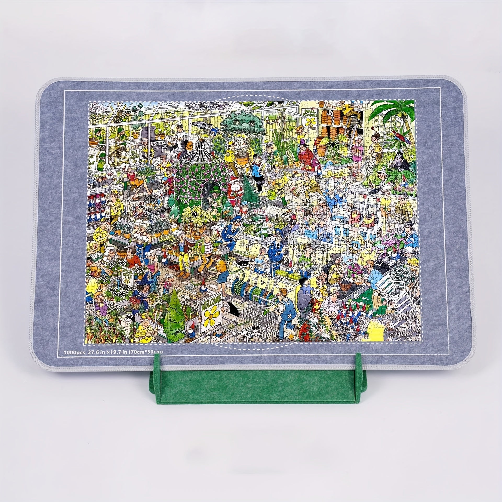 Foldable Puzzle Board Mat with Trays & Lid - 500/1000pc Storage