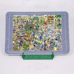 Foldable Puzzle Board Mat with Trays & Lid - 500/1000pc Storage