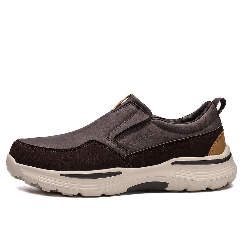 Men's Platform Loafers Comfort Slip On Casual Shoes