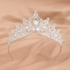 Crystal Headband Bridal Silvery Hair Band Princess Crown Head Jewelry Hair Acces