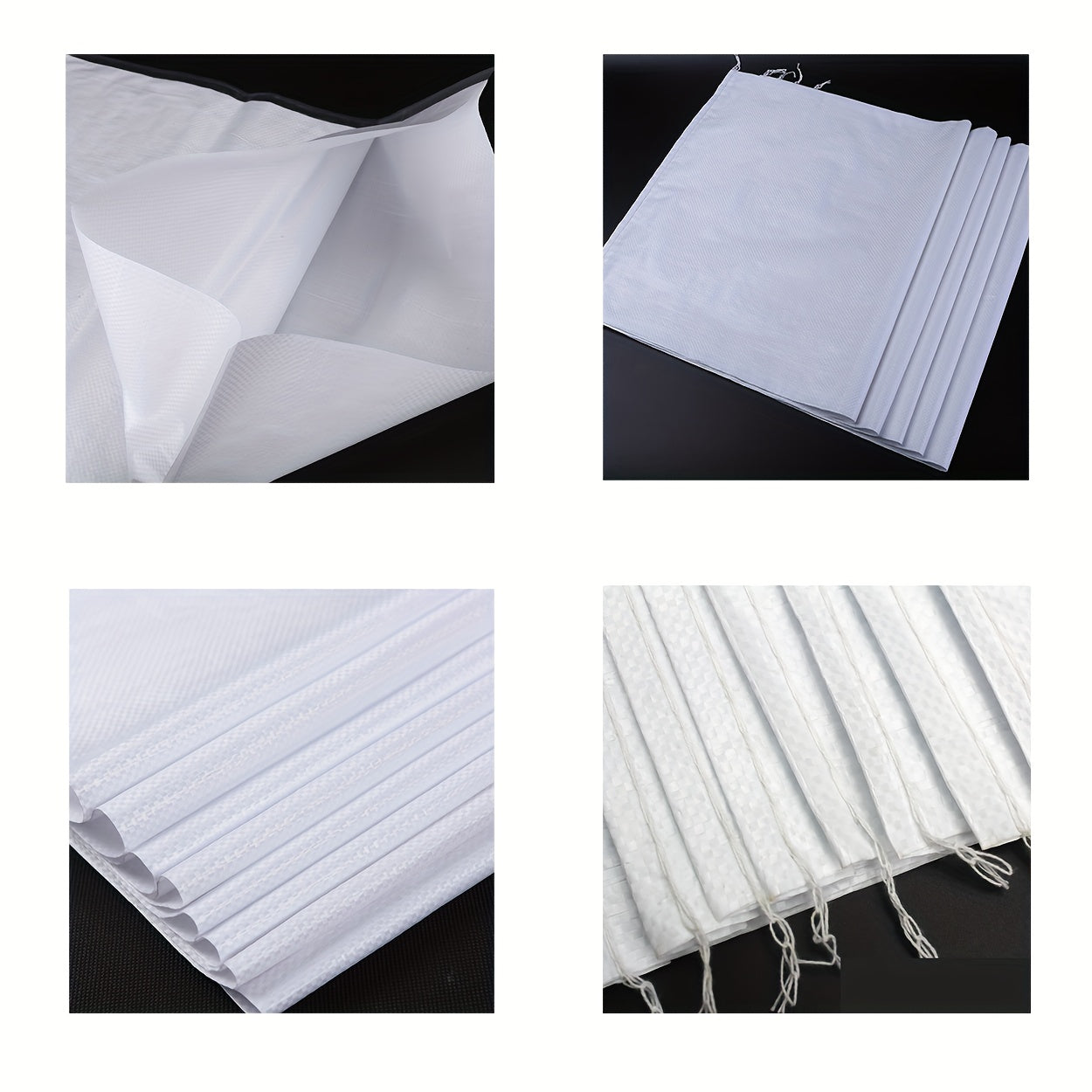 10pcs Empty Woven Polypropylene Sandbags UV Protection