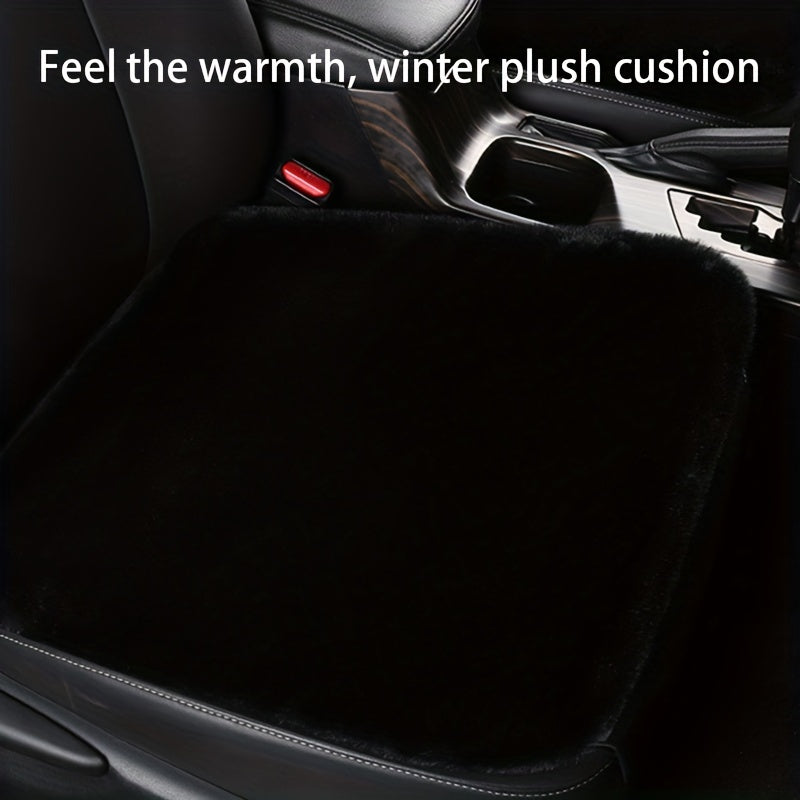 3pcs Car Cushion Winter Plush Seat Cover Auto Keep Warm