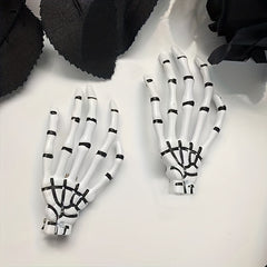 Skeleton Hair Claws Clips Skull Hand Barrettes Zombie Bone Claw Hair Clip