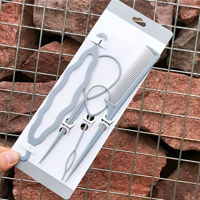 Versatile Hair Tool for Braiding and Tying Hair