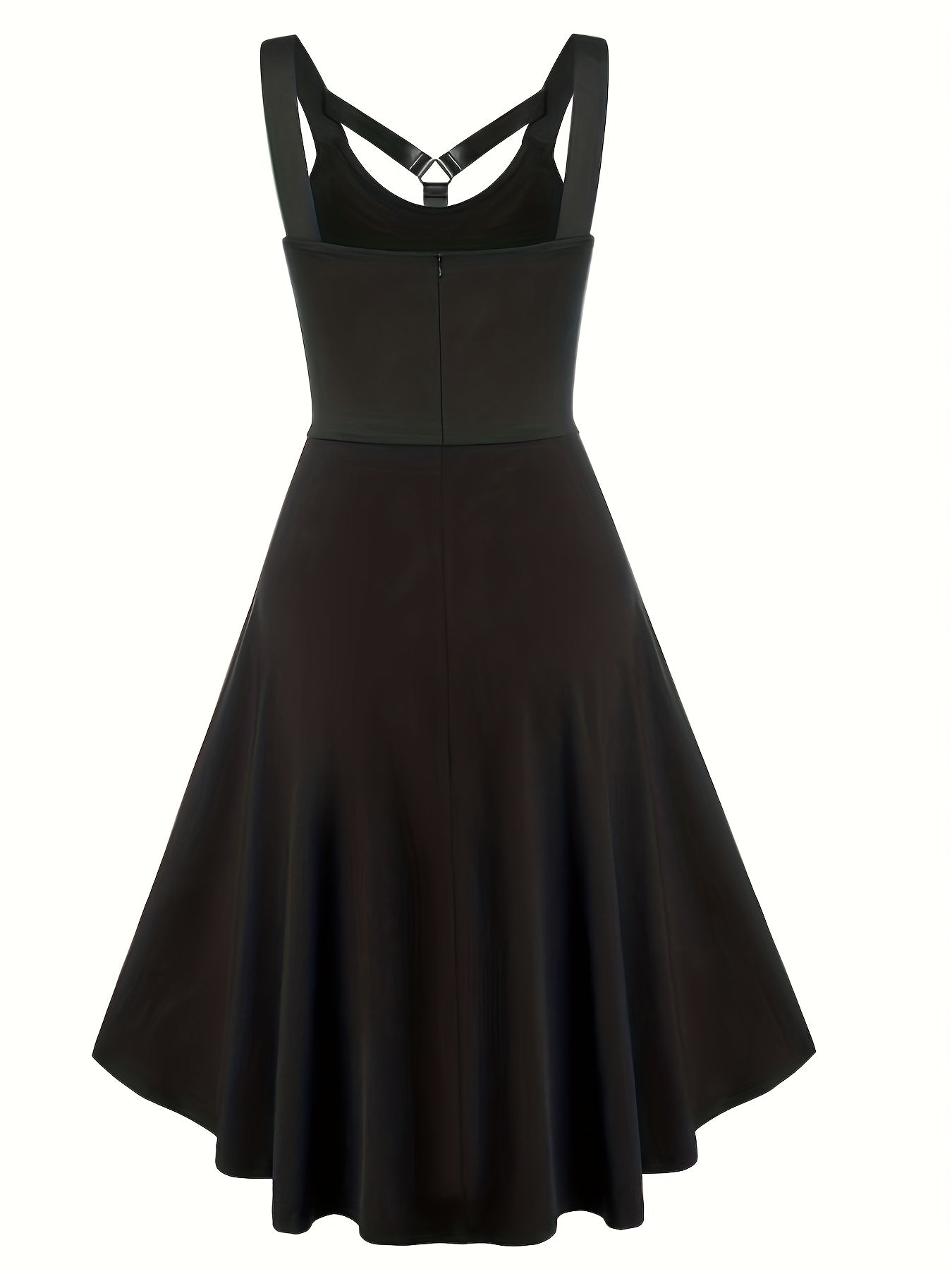  Women's Skull Print Halloween Goth Dress