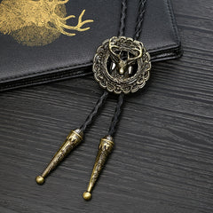 Novelty Metal Deer Head Necktie Necklace Youth Leisure Electroplating Tie