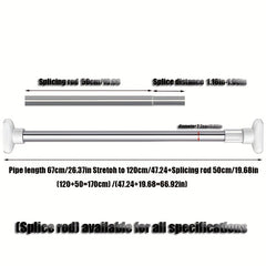 Adjustable Telescopic Stainless Steel Clothes Pole