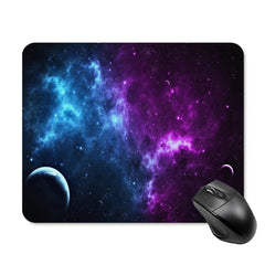 Purple Galaxy Mouse Pad Personalized - Non Slip Rubber Mousepad