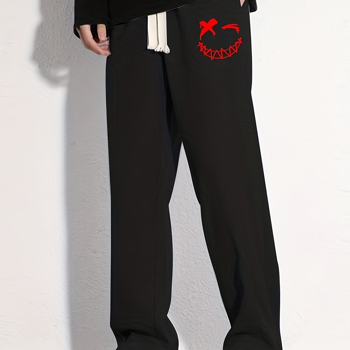 Grimace Pattern Joggers Men's Casual Loose Fit Pants