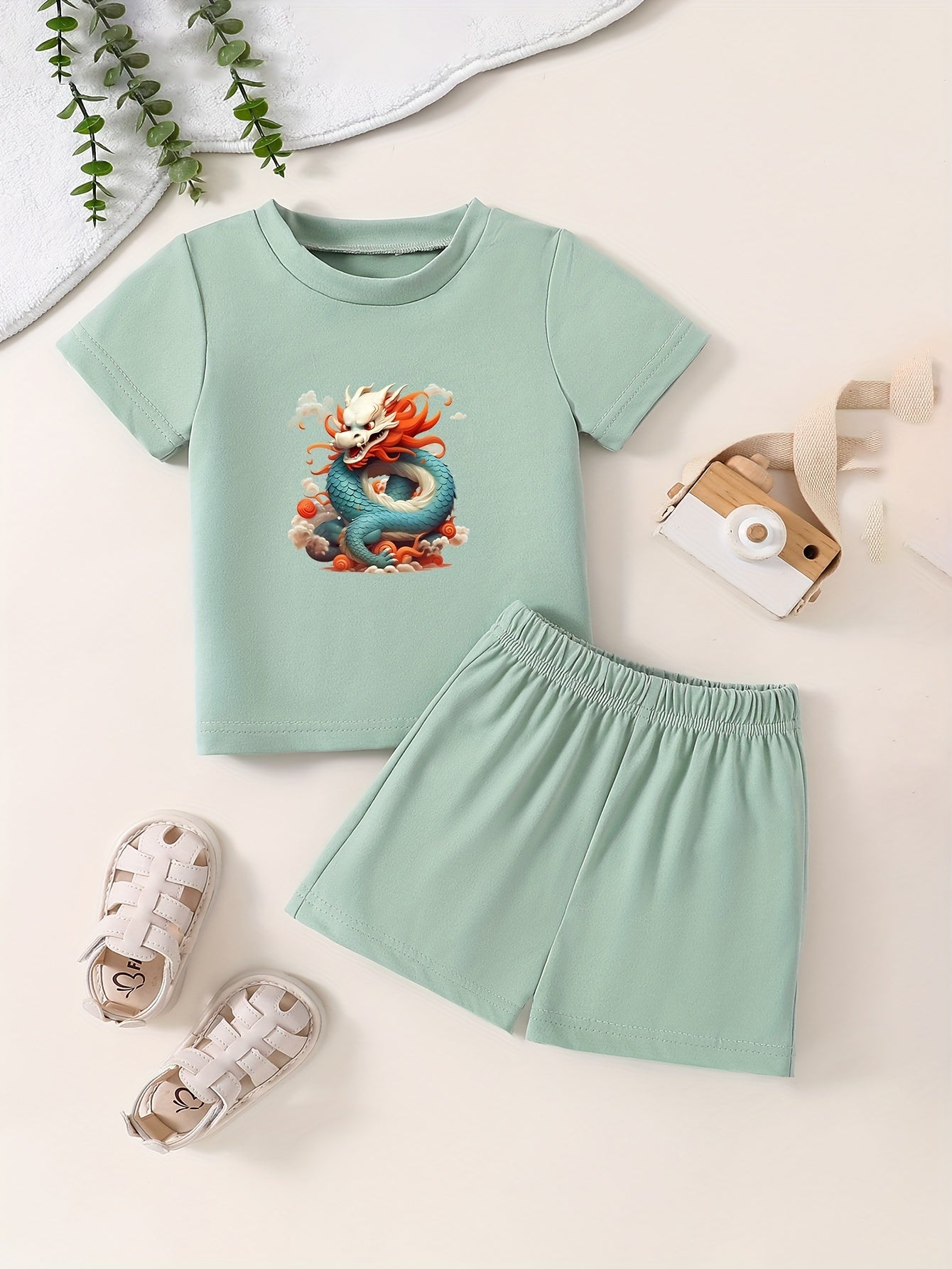 Toddler Kid Cartoon T-shirt & Pants Set