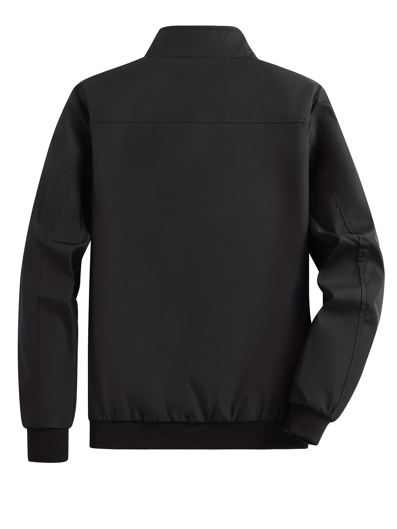 Men's Zip Up Stand Collar Windbreaker Jacket