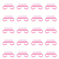 50 Pcs Handle Grip Nail Brush Fingernail Scrub Cleaning Brush