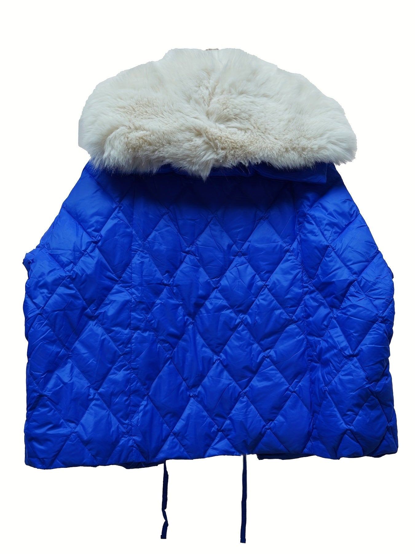 Women's Fuzzy Puffer Jacket Loose Warm Winter Coat