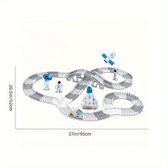 221pcs Space Train Track Set with Astronauts and Space Car