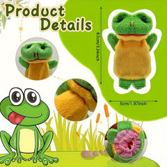 24pcs Plush Animal Finger Puppet Set for Storytelling Games