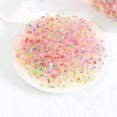 500pcs Colorful Mini Hair Bands Girls Ponytail Hair Accessories