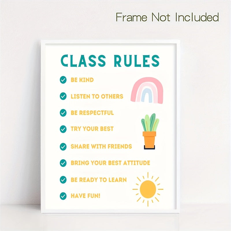 Class Rules Poster School Classroom Teacher Printables Decor