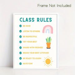 Class Rules Poster School Classroom Teacher Printables Decor