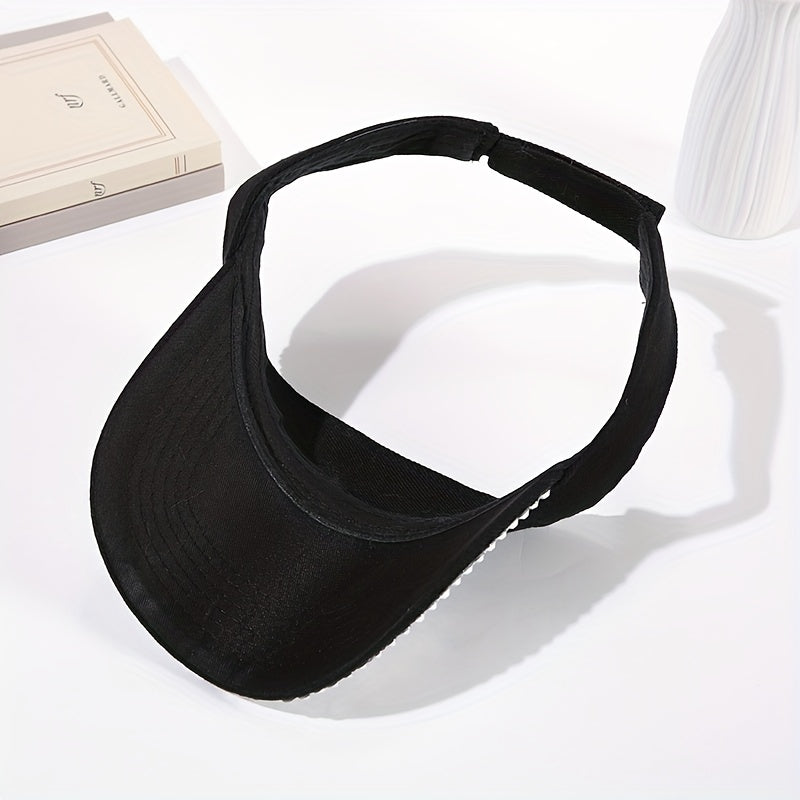 Flag Patch Ponytail Sun Hat Patriotic Cap For Women