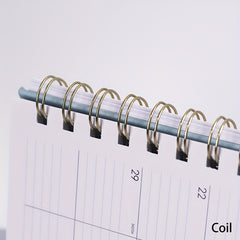 A5 PU Weekly Planner Schedule Notebook Coil Diary
