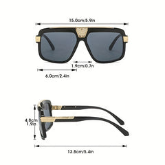 Men's Retro Sunglasses UV Protection Outdoor Beach Holiday Glasses Box