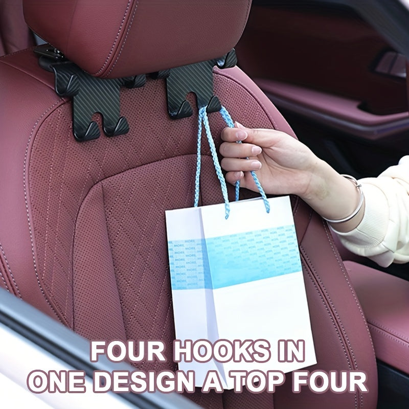 Car Hook Carbon Fiber Mobile Phone Hook Bracket