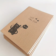Pack of 10 Mini Pocket Notebooks with Animal Patterns Grid Paper Notepad