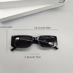 Vintage Rectangle Sunglasses for Women UV400 Protection