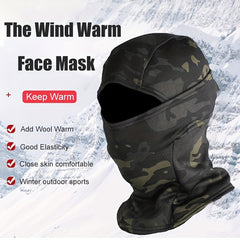 Elastic Fabric Winter Coldproof Headgear Full Face Mask Windproof Head Cover