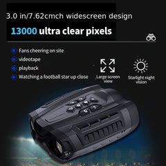 HD Night Vision Binoculars 10X Optical Zoom 8X Digital Zoom