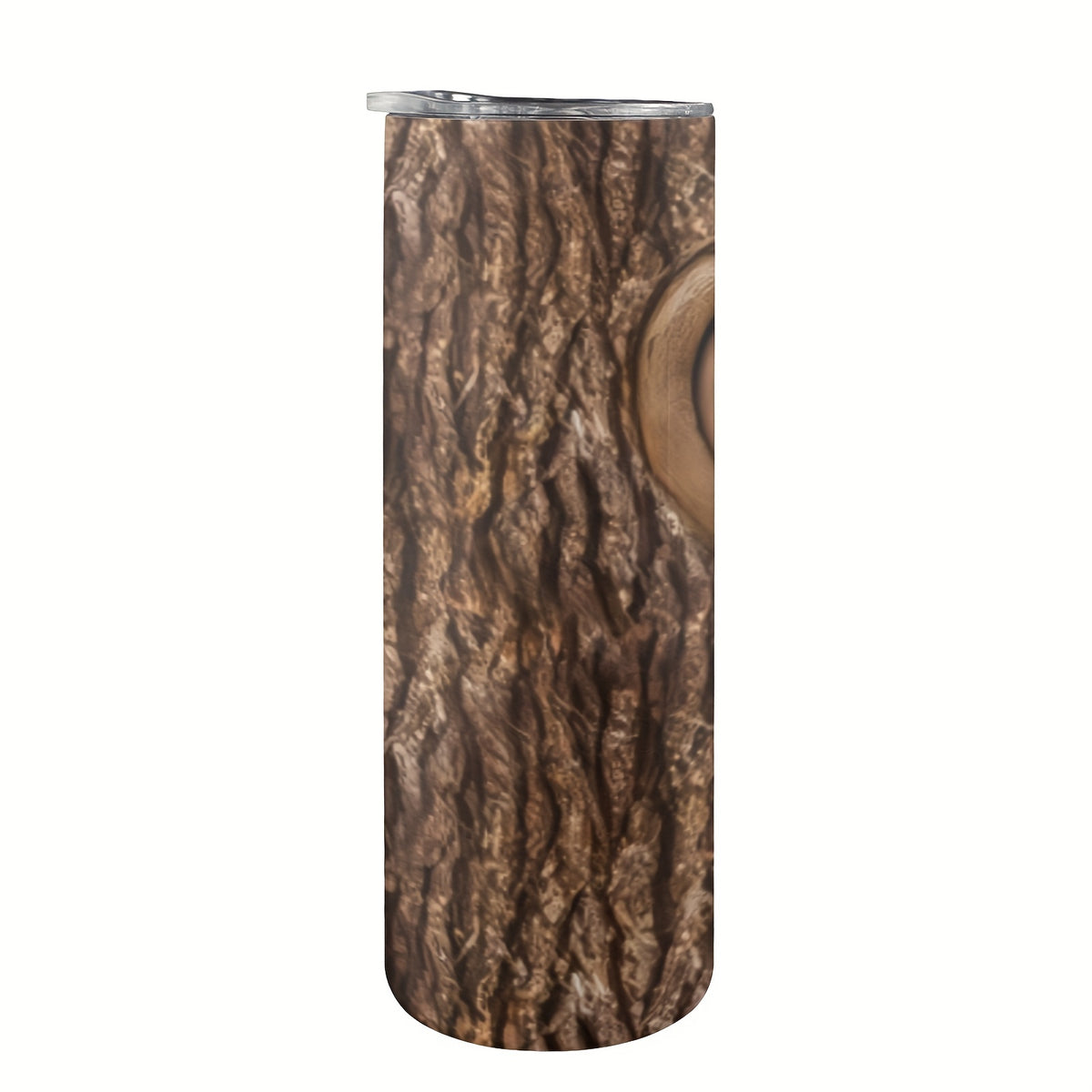 20oz Wood Carving Love Heart Tumbler Insulated Cup