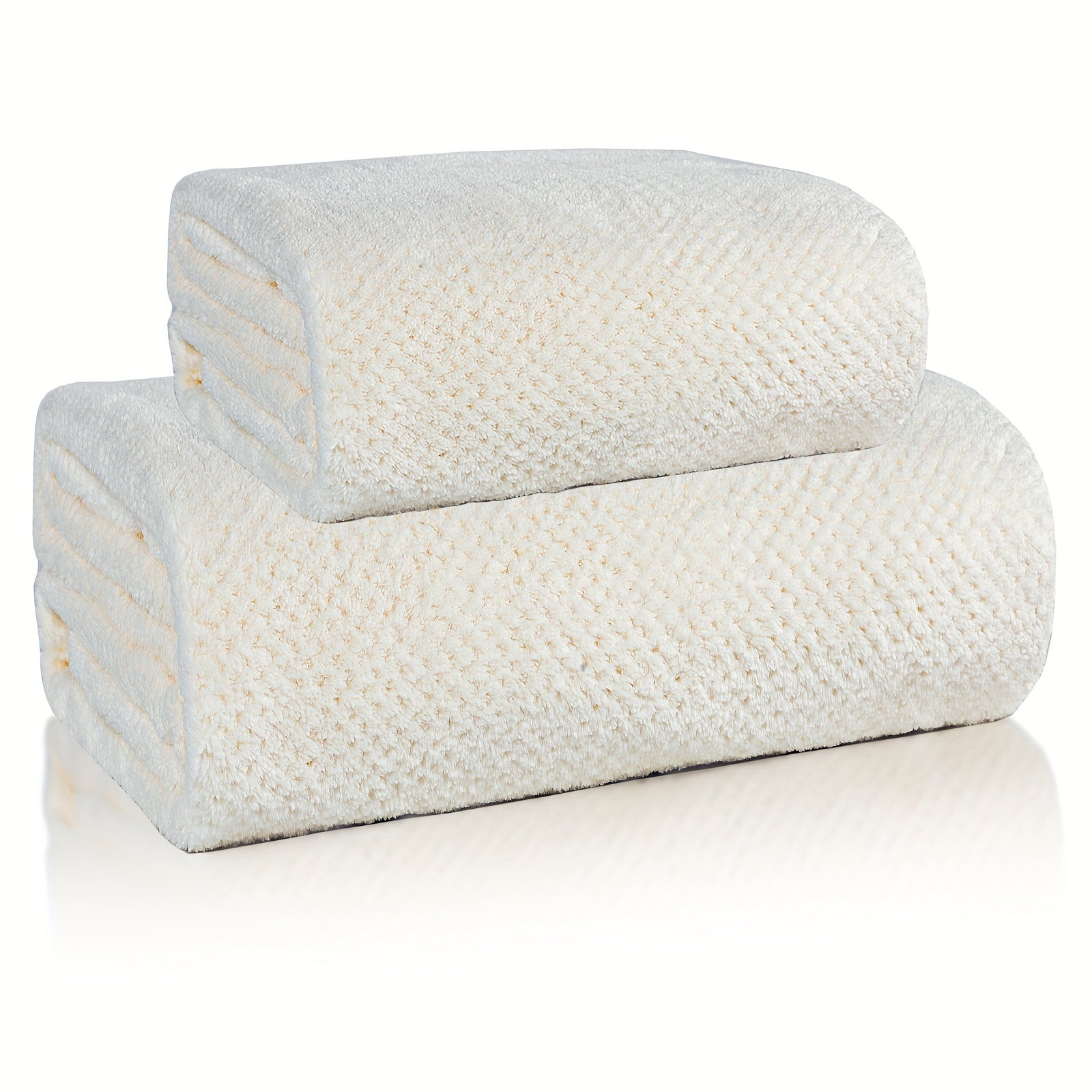 8 Absorbent Microfiber Towels Set Quick Dry Lightweight for Bathroom Beach Gym
