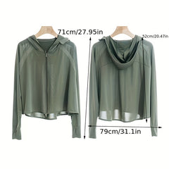 UPF50 Ice Silk Sun Jacket UV Protection Shawl