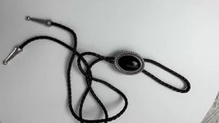 Vintage Gemstone Bolo Tie Western Cowboy Necktie
