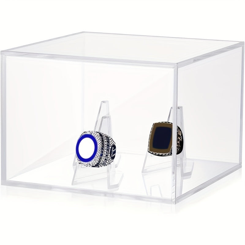 Acrylic Ring Display Case Baseball Basketball Football Softball Holder