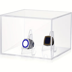 Acrylic Ring Display Case Baseball Basketball Football Softball Holder