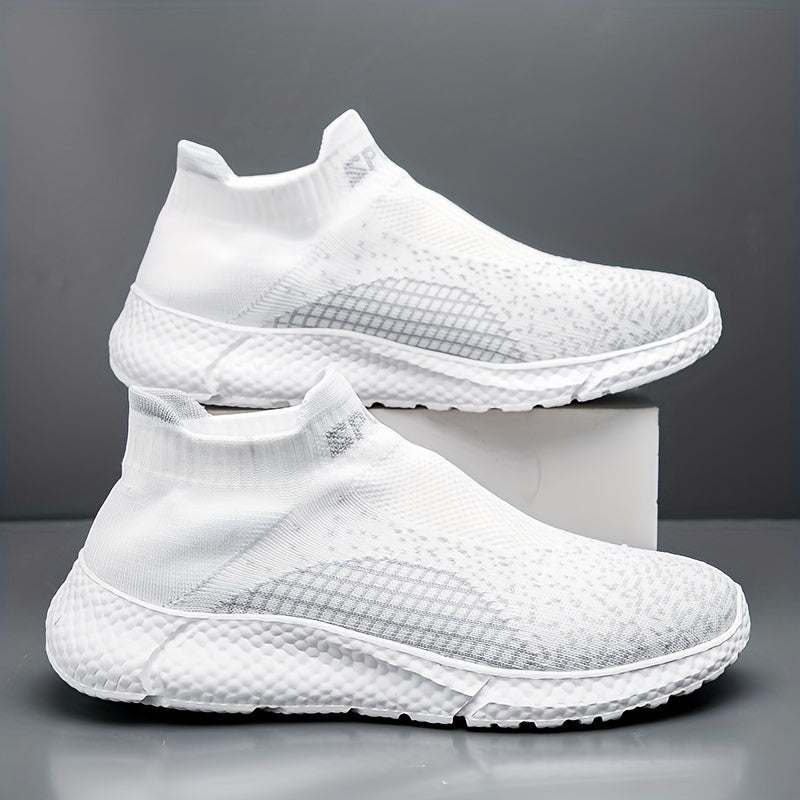 Men's Knitted Slip On Casual Shoes Breathable Lightweight Sock Shoes