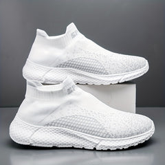 Men's Knitted Slip On Casual Shoes Breathable Lightweight Sock Shoes