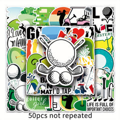 50pcs Golf Graffiti Sports Stickers DIY Waterproof Stickers